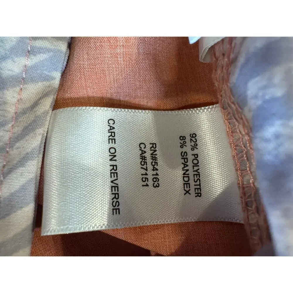 Margaritaville Men’s Coral Pink Casual Chino Flat Front  Shorts Size 40